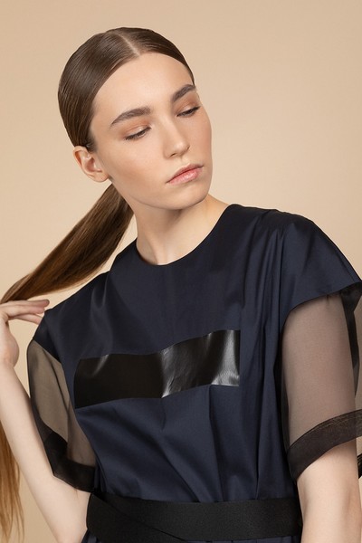 Dress VASSA&Co, пол female, цвет синий