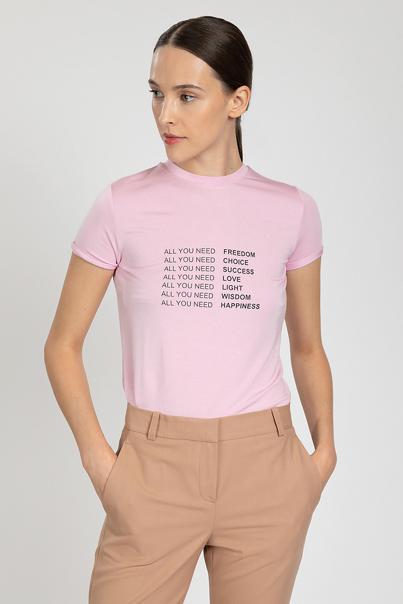 T-shirt female ФУТБОЛКА ЖЕНСКАЯ VASSA&Co Pink