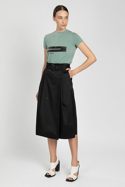 Юбка VASSA&Co, пол женский, цвет черный