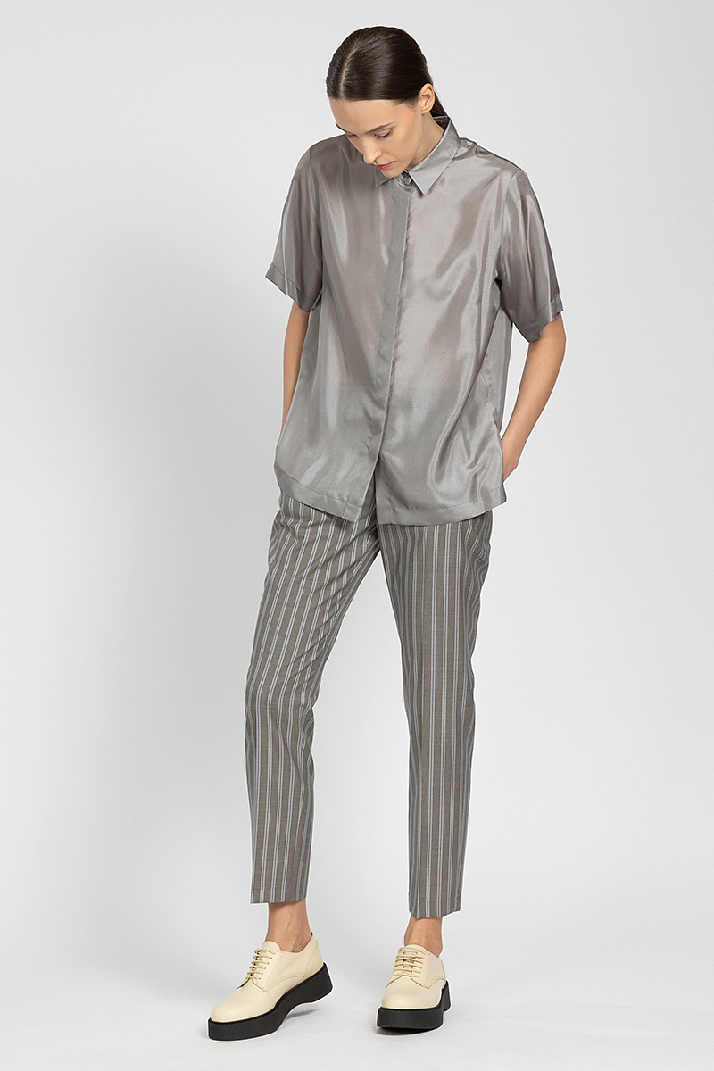 Pants female БРЮКИ VASSA&Co Зеленый