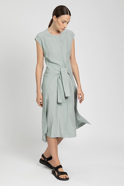 Платье с отлетными деталями VASSA&Co, пол женский, цвет коричневый