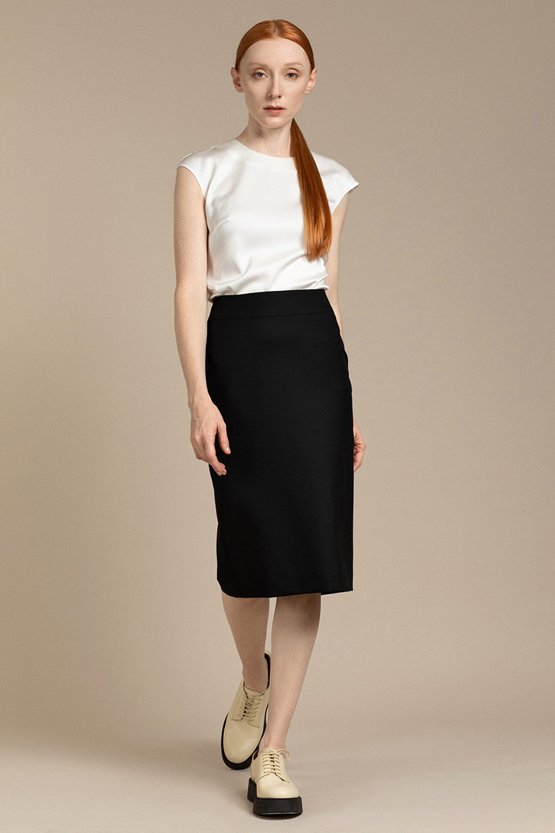 Skirt female ЮБКА VASSA&Co Black