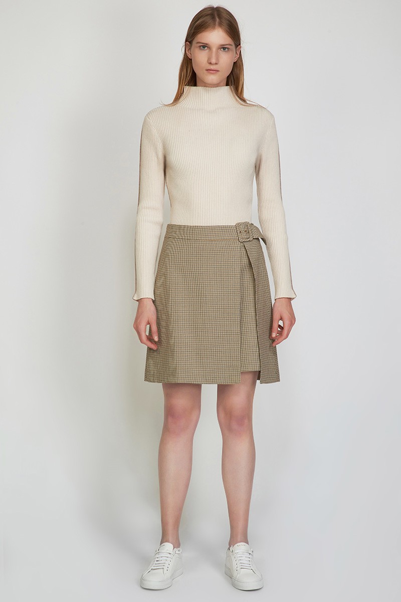 Skirt VASSA CODE, пол female, цвет brown