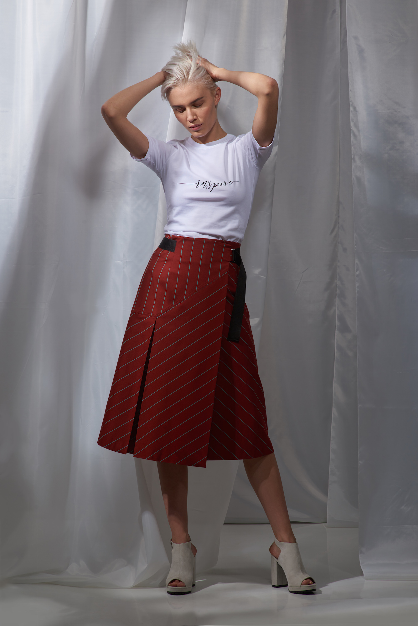 Skirt female ЮБКА VASSA&Co Burgundy