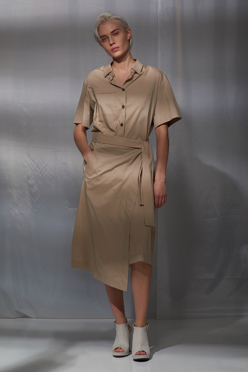 Dress VASSA&Co, пол female, цвет бежевый