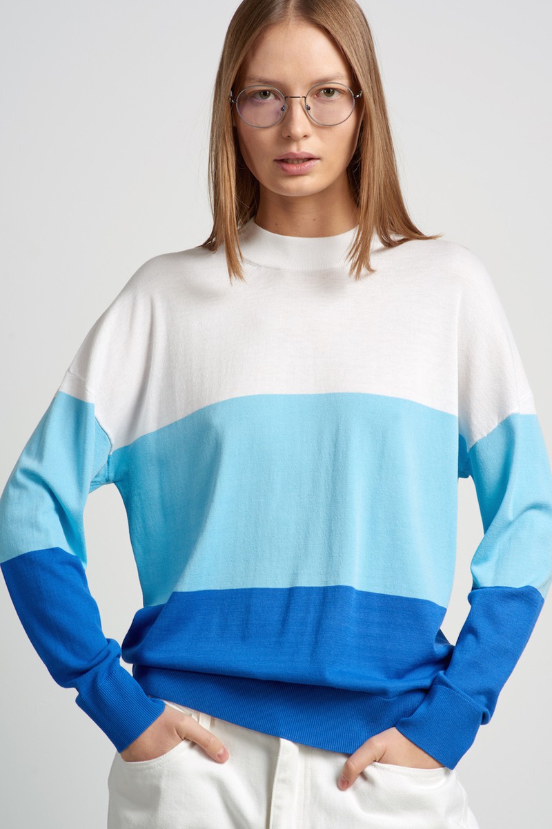 Джемпер женский VASSA CODE, пол женский, цвет синий