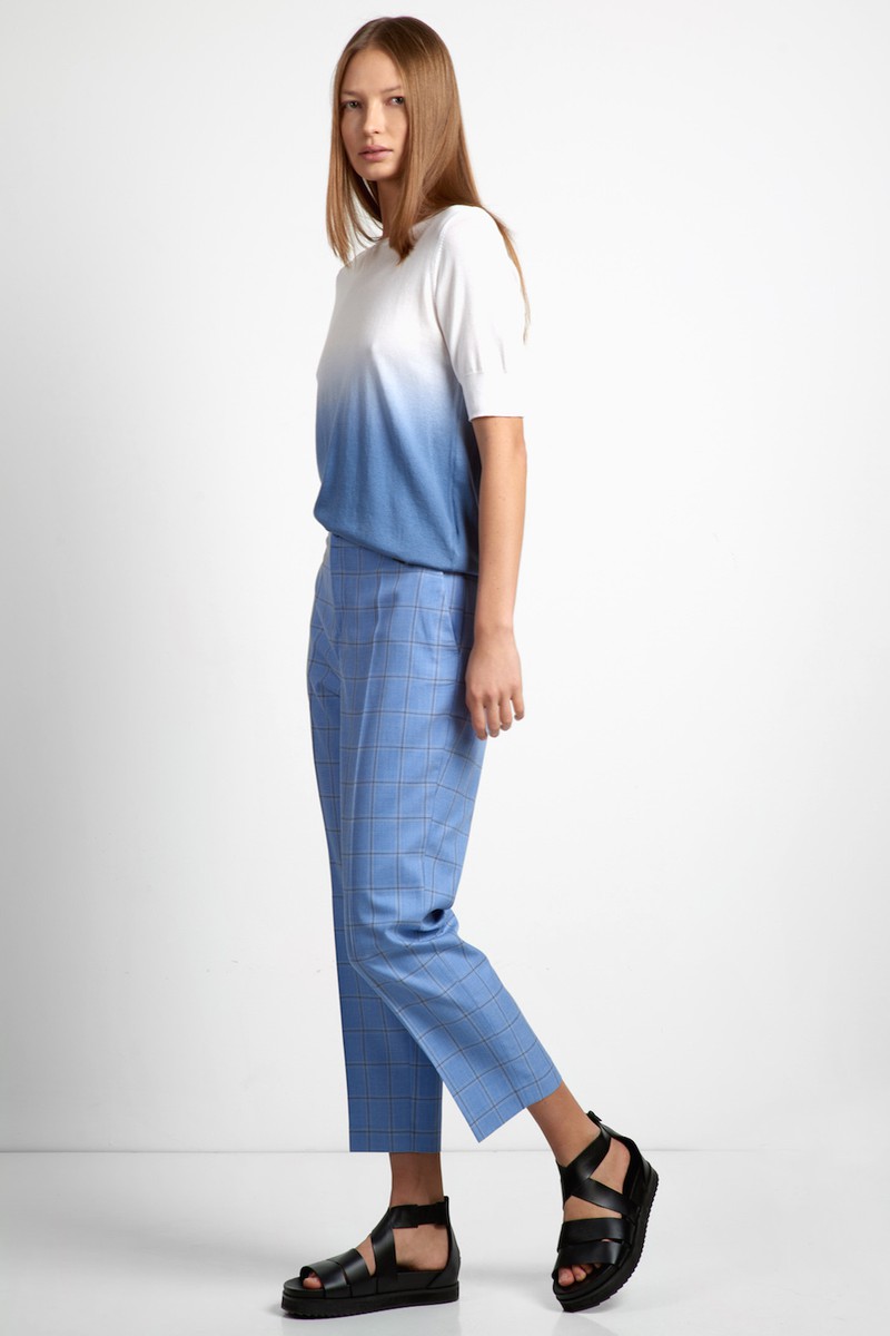 Брюки женские VASSA CODE, пол женский, цвет голубой