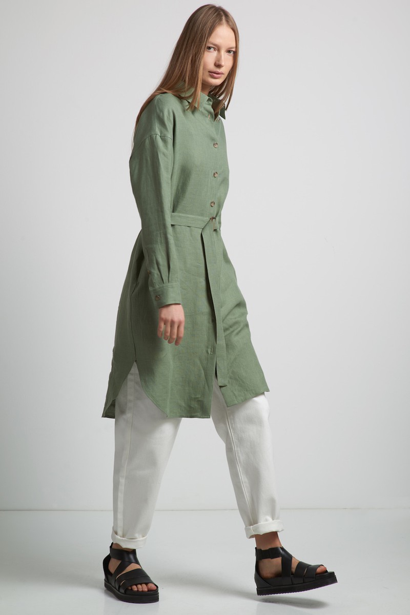 Dress VASSA CODE, пол female, цвет зеленый