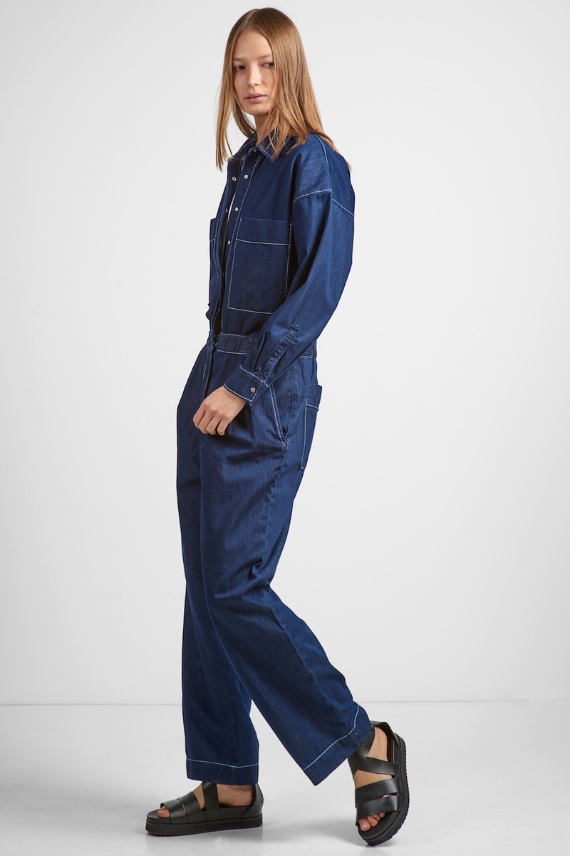 Jean overall VASSA CODE, пол female, цвет Синий
