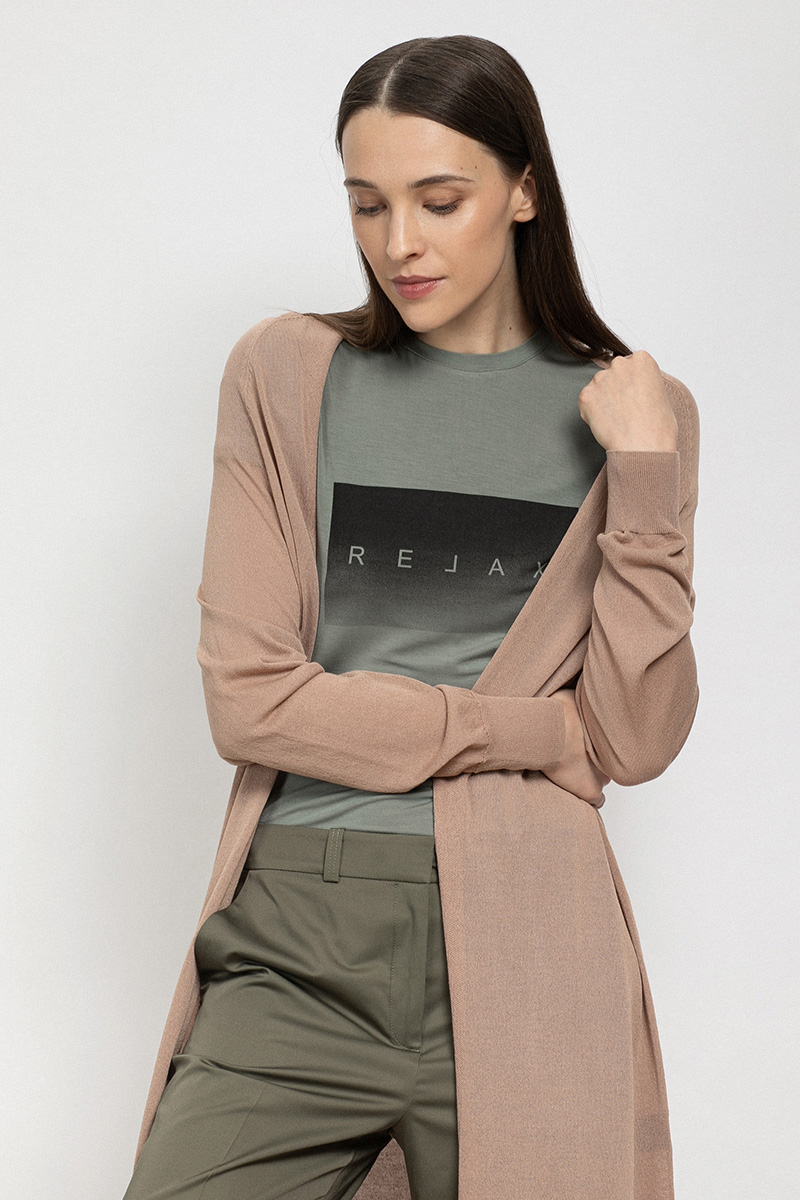 Сardy female КАРДИГАН ЖЕНСКИЙ VASSA&Co Бежевый