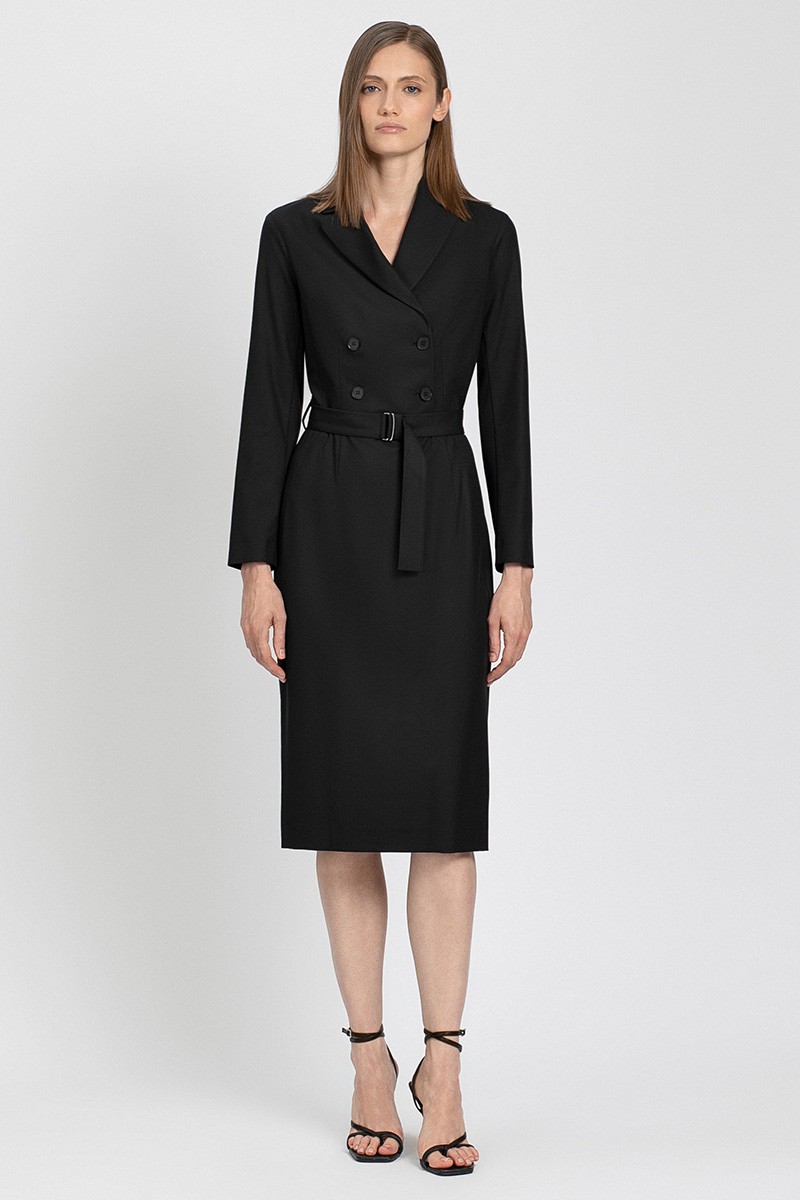 Платье VASSA&Co, пол женский, цвет черный