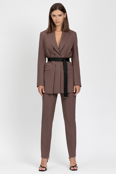 Pants VASSA&Co, пол female, цвет brown