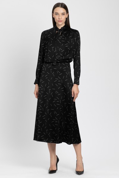 Юбка а-силуэта VASSA&Co, пол женский, цвет черный