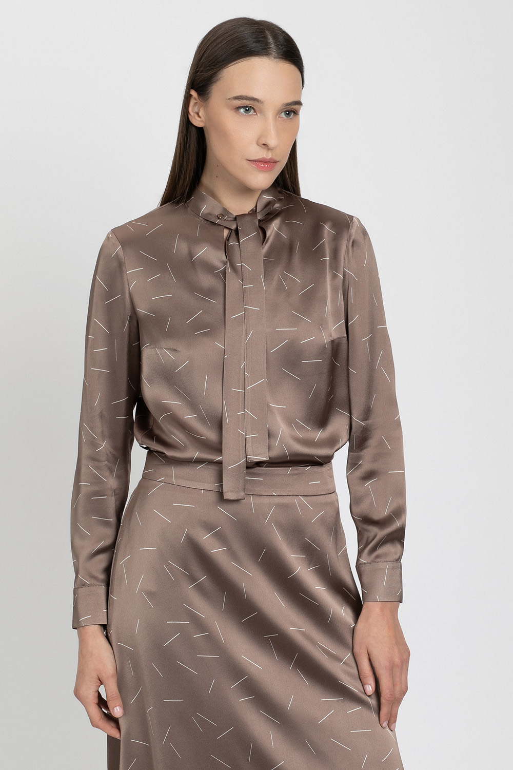 Blouse female БЛУЗКА VASSA&Co Бежевый