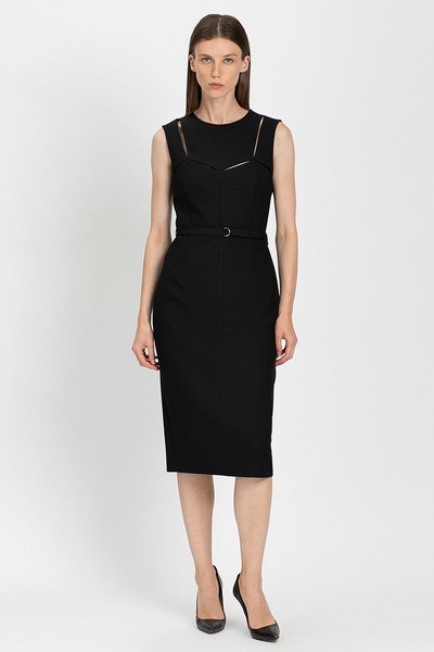 Платье VASSA&Co, пол женский, цвет черный