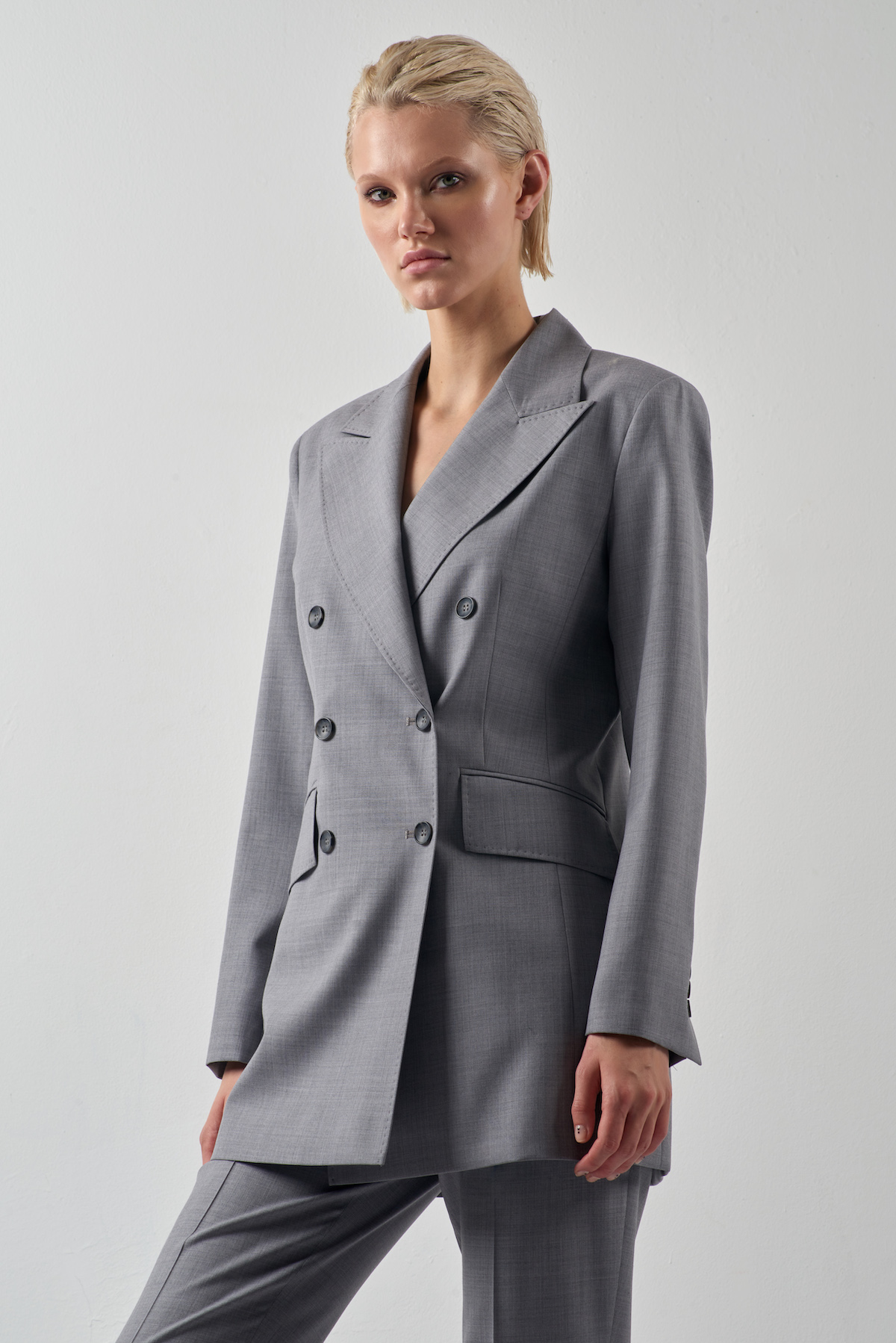 Jacket female ЖАКЕТ VASSA&Co Серый