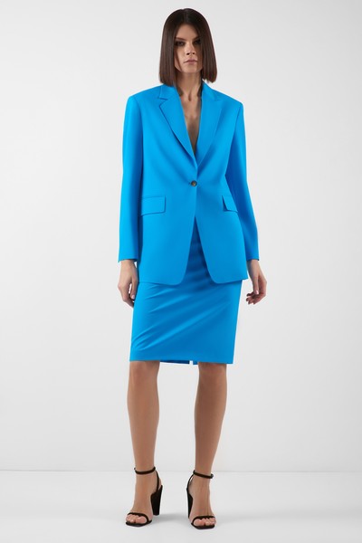 Юбка-карандаш VASSA&Co, пол женский, цвет голубой