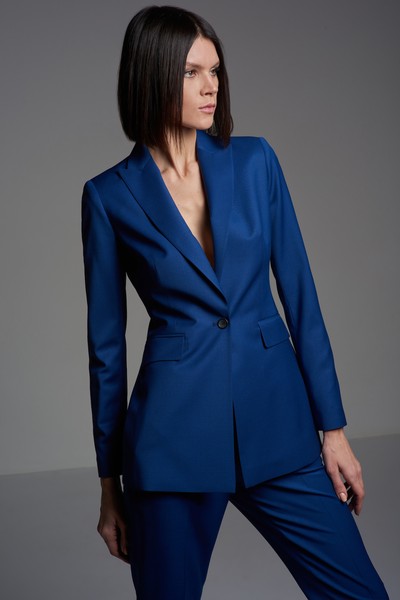 Жакет VASSA&Co, пол женский, цвет синий