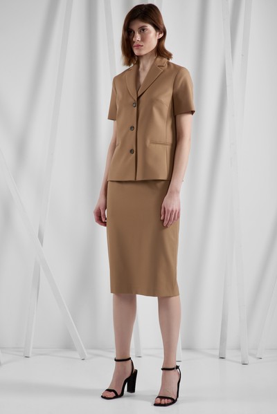 Юбка VASSA&Co, пол женский, цвет коричневый