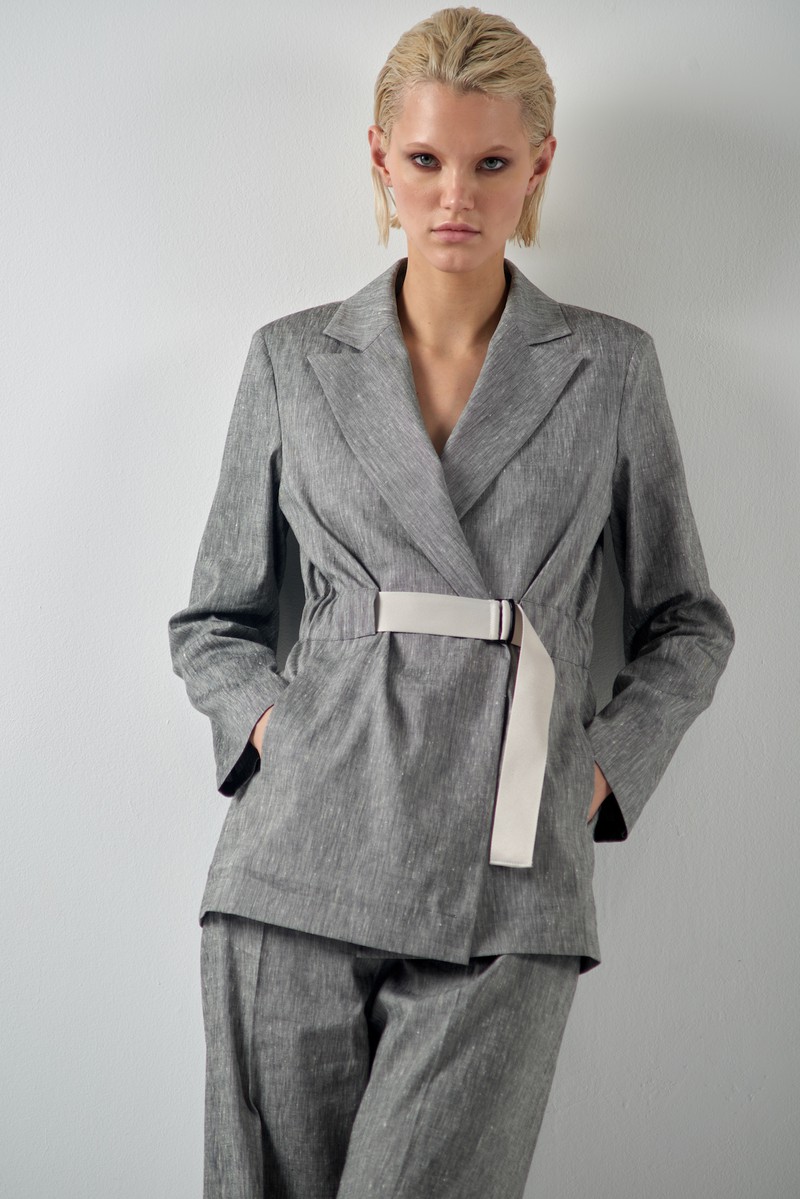 Жакет в сером оттенке VASSA&Co, пол женский, цвет серый