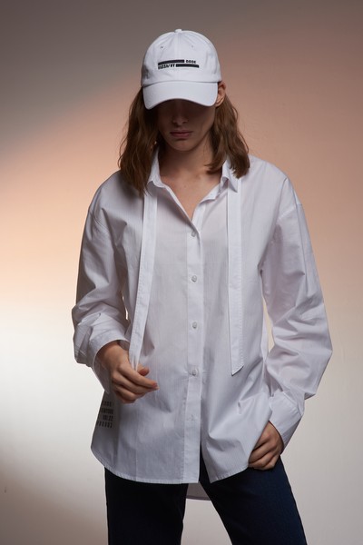 Рубашка VASSA CODE, пол женский, цвет белый