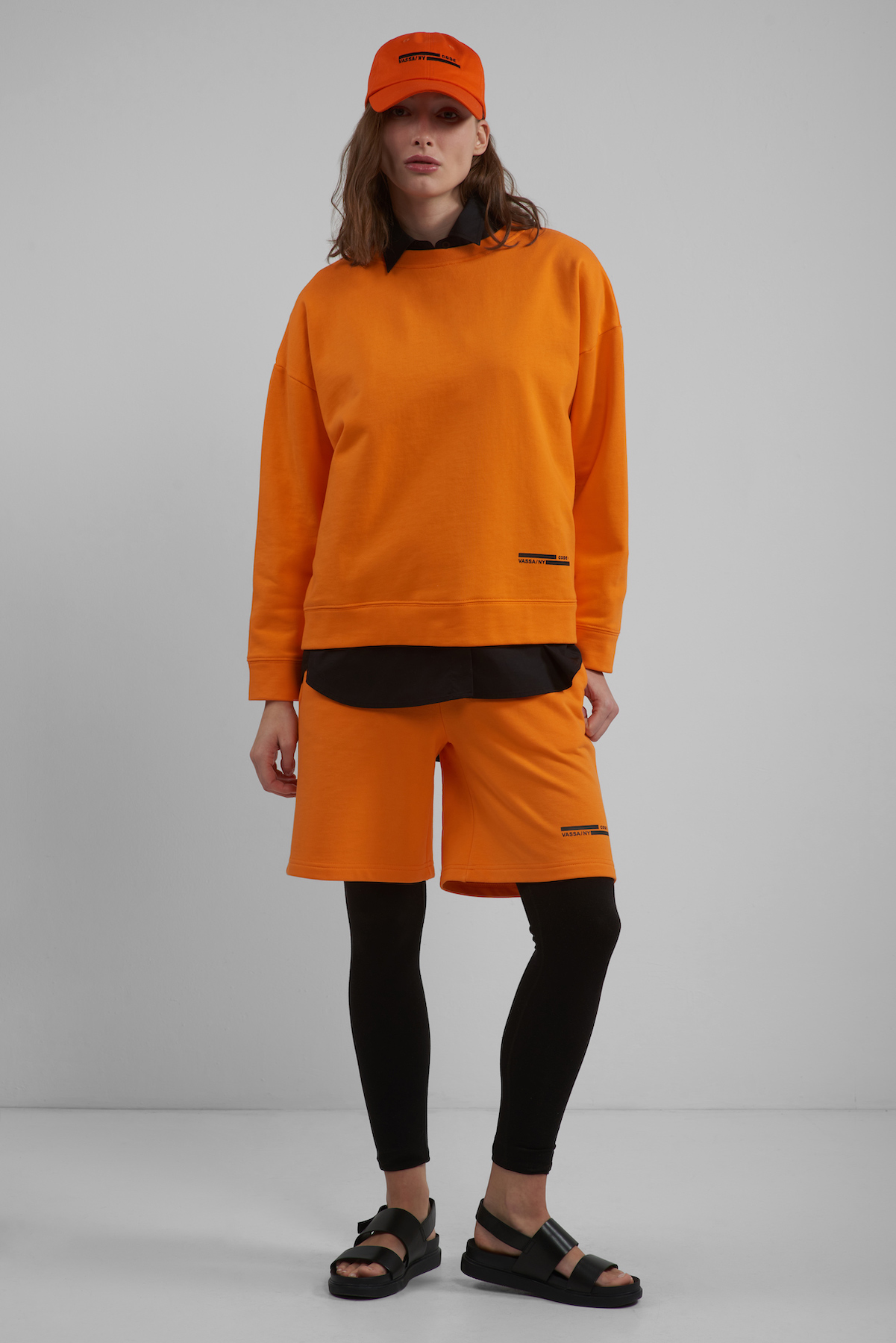 Shorts female ШОРТЫ ЖЕНСКИЕ VASSA CODE Orange