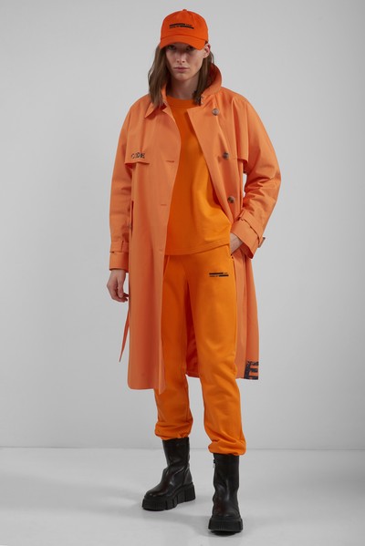 Брюки - джоггеры VASSA CODE, пол женский, цвет оранжевый