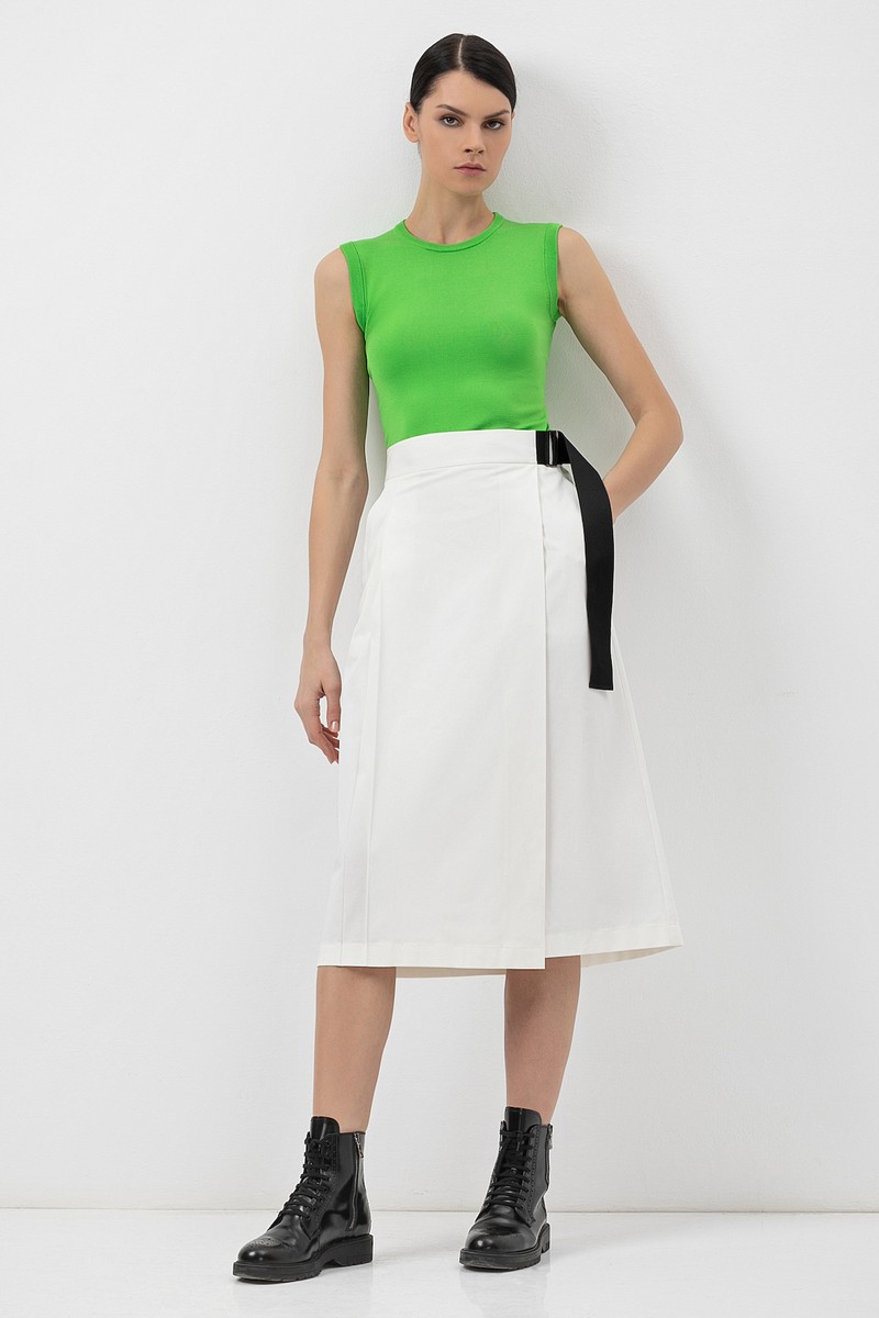 Юбка VASSA&Co, пол женский, цвет белый