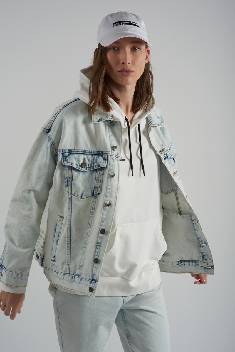 Jacket VASSA CODE, пол female, цвет Голубой