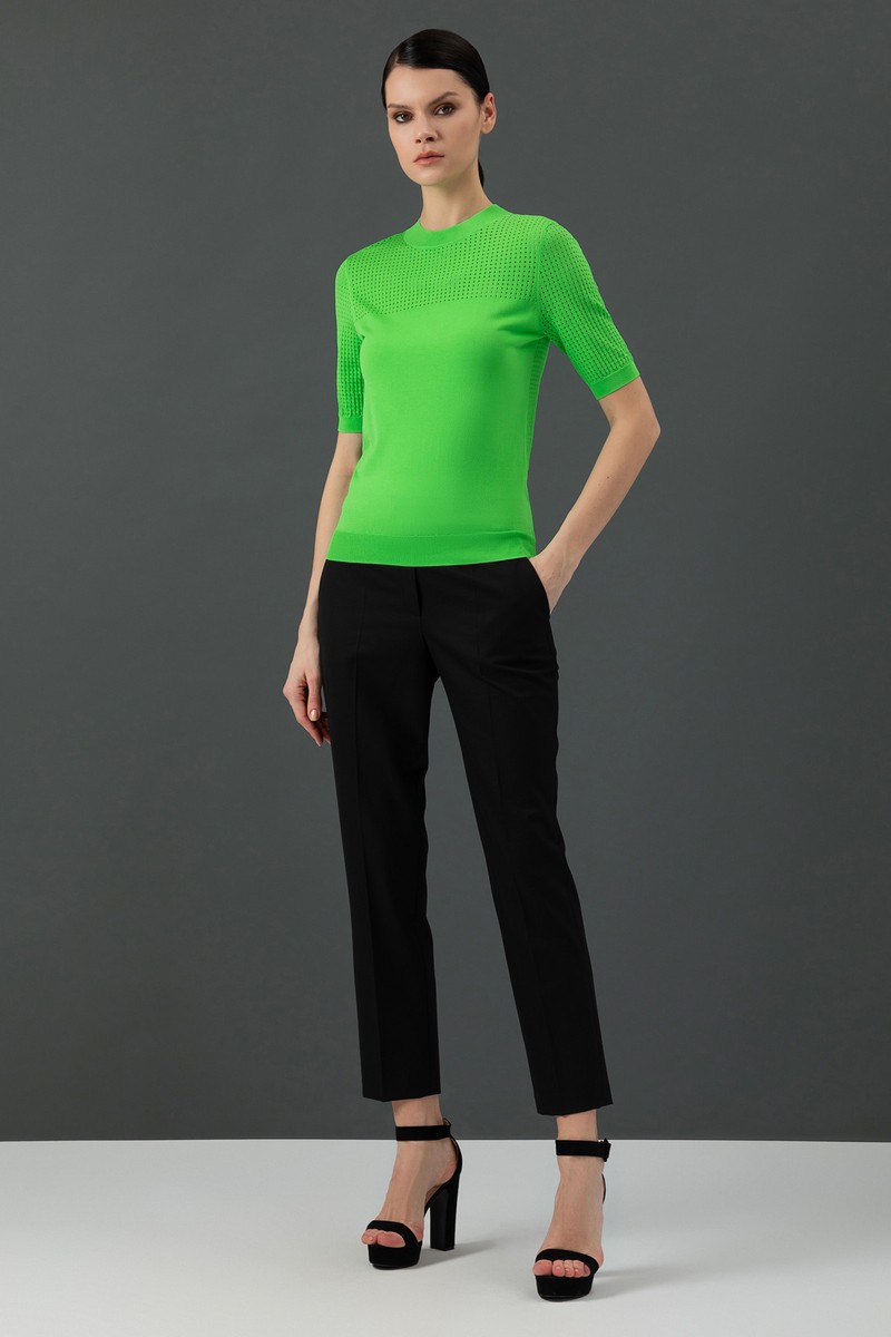 Джемпер VASSA&Co, пол женский, цвет зеленый