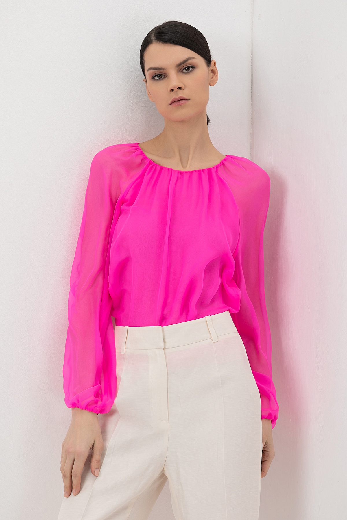 Blouse female БЛУЗКА VASSA&Co Pink