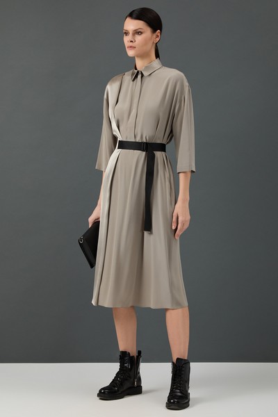 Платье VASSA&Co, пол женский, цвет коричневый