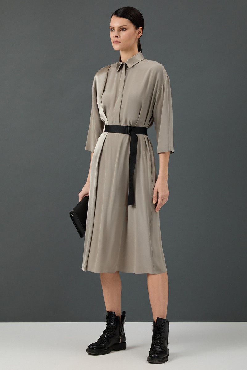 Платье VASSA&Co, пол женский, цвет коричневый