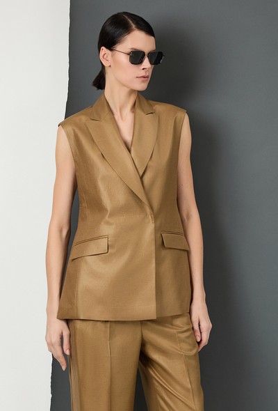 Vest VASSA&Co, пол female, цвет green