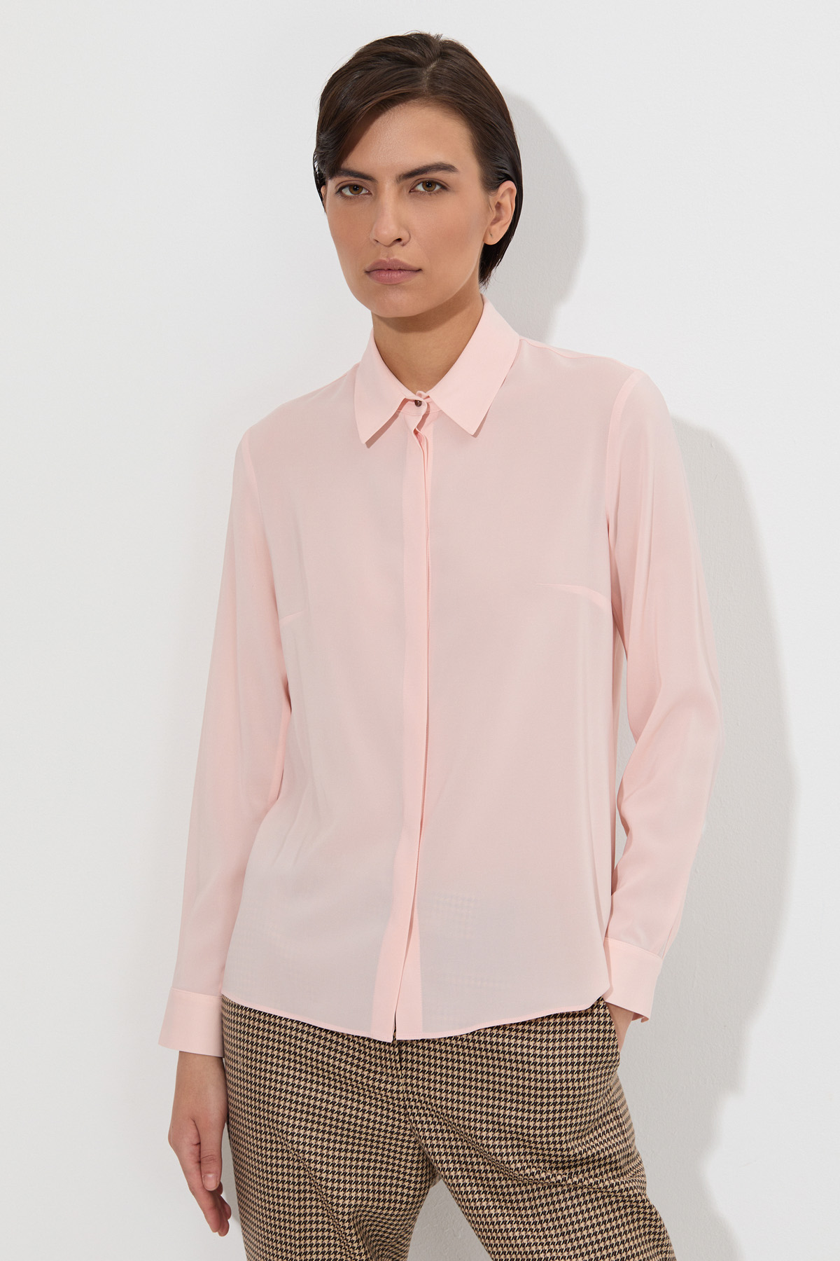 Blouse female БЛУЗКА VASSA&Co Pink