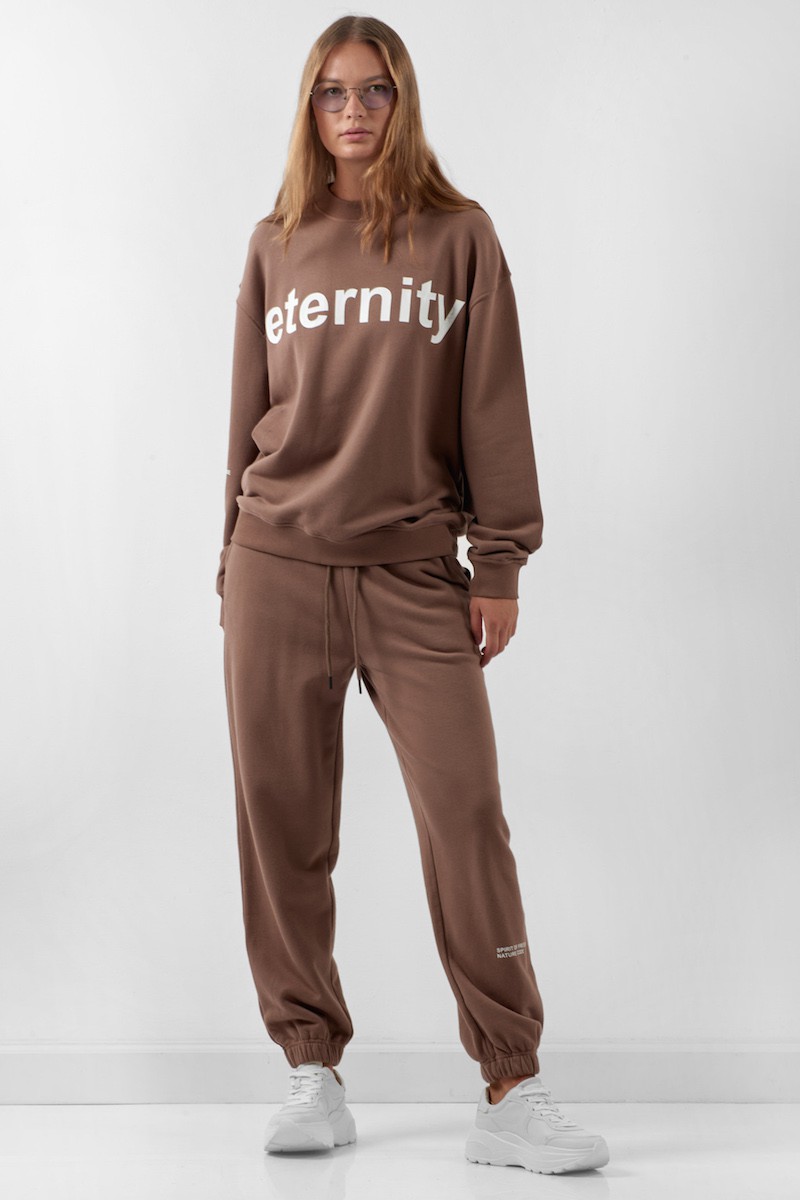 Свитшот с принтом VASSA CODE, пол женский, цвет коричневый