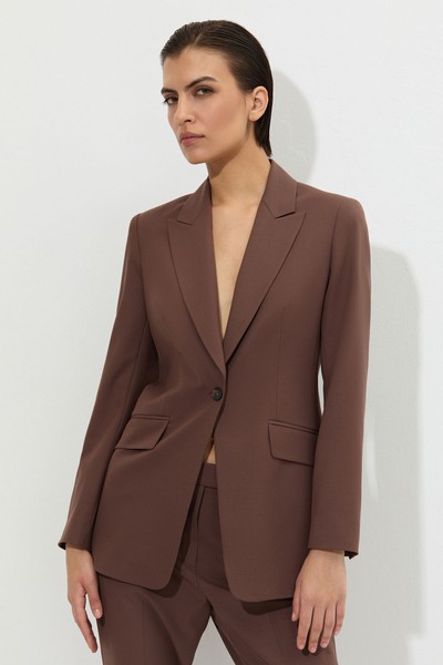 Жакет VASSA&Co, пол женский, цвет коричневый