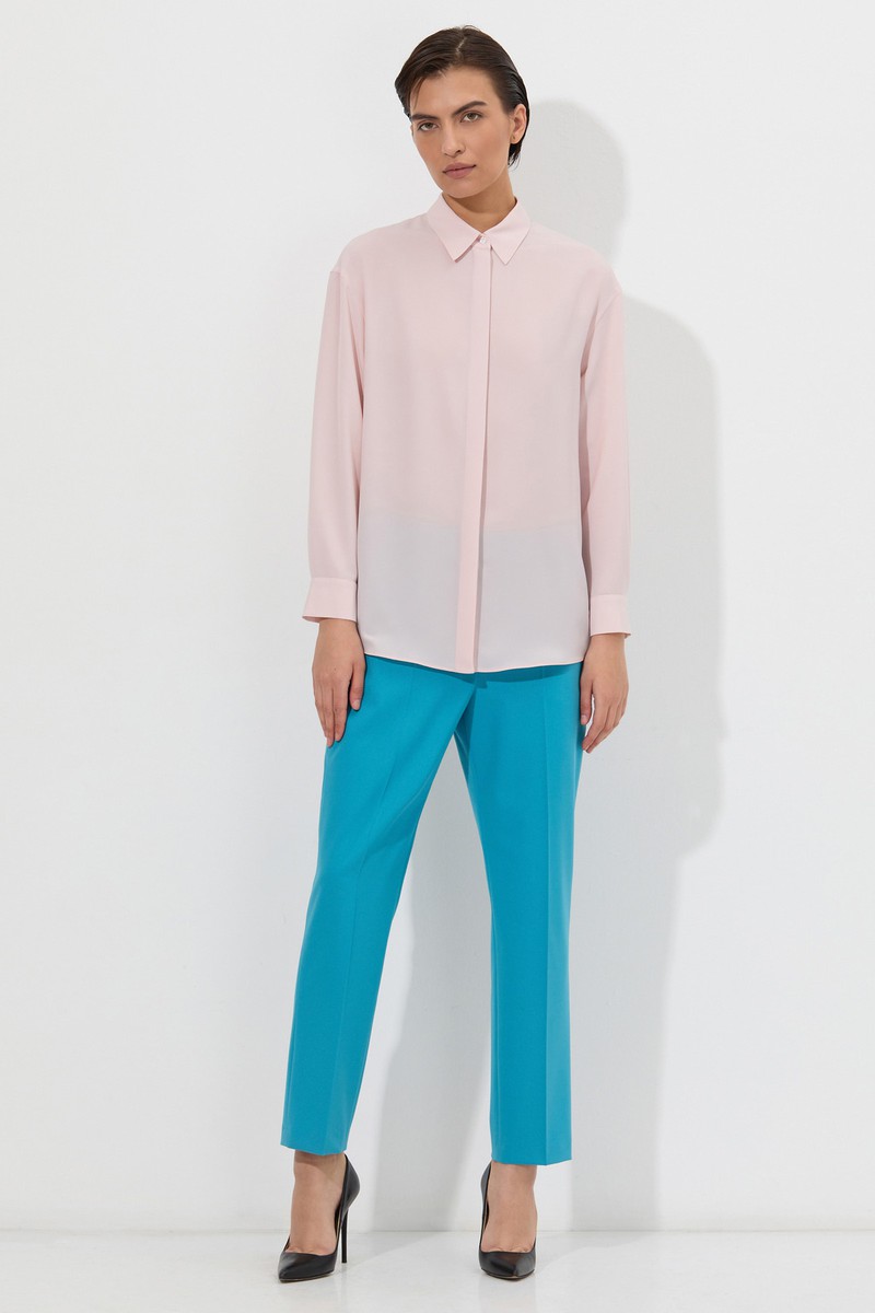 Блузка в розовом оттенке VASSA&Co, пол женский, цвет розовый