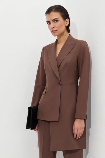 Жакет VASSA&Co, пол женский, цвет коричневый