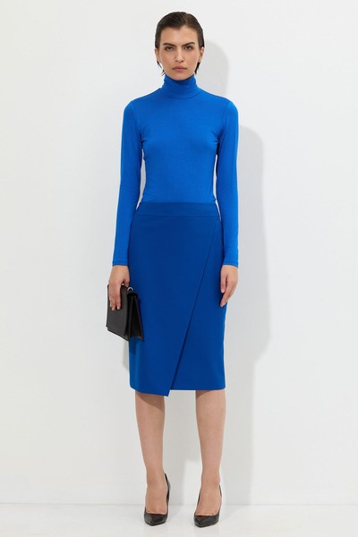 Юбка-карандаш VASSA&Co, пол женский, цвет синий