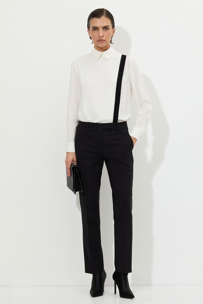 Брюки классические VASSA&Co, пол женский, цвет черный