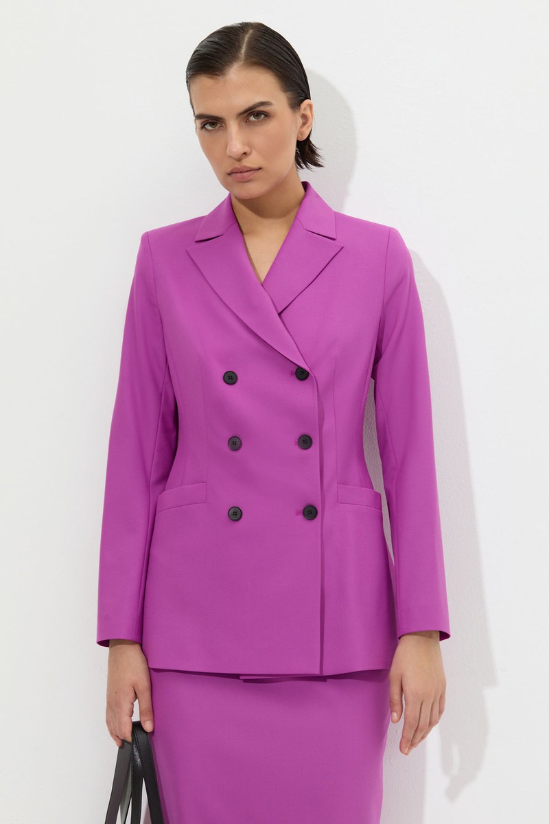Jacket VASSA&Co, пол female, цвет violet