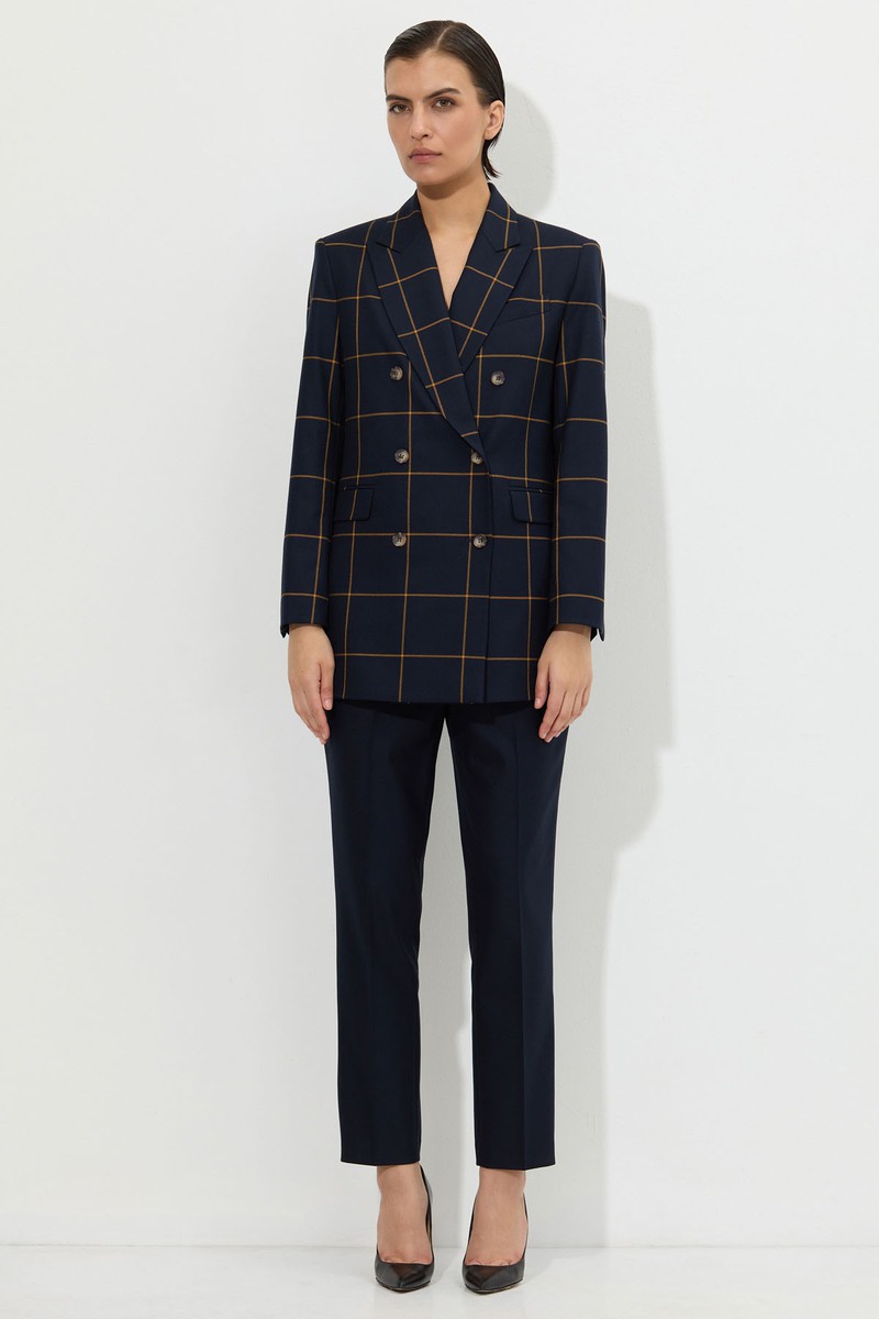 Брюки VASSA&Co, пол женский, цвет синий