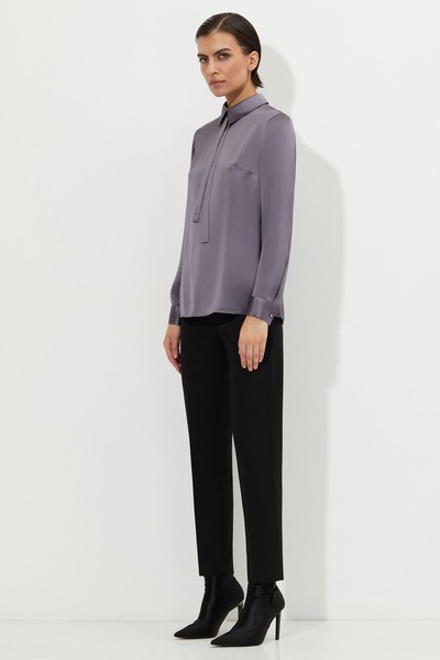 Блузка VASSA&Co, пол женский, цвет фиолетовый