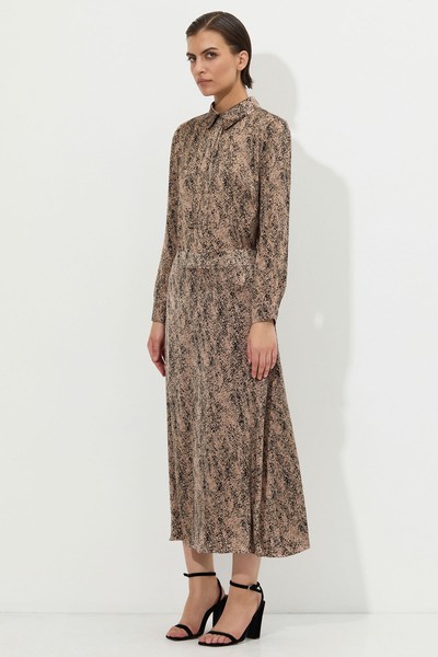 Юбка из вискозы VASSA&Co, пол женский, цвет коричневый