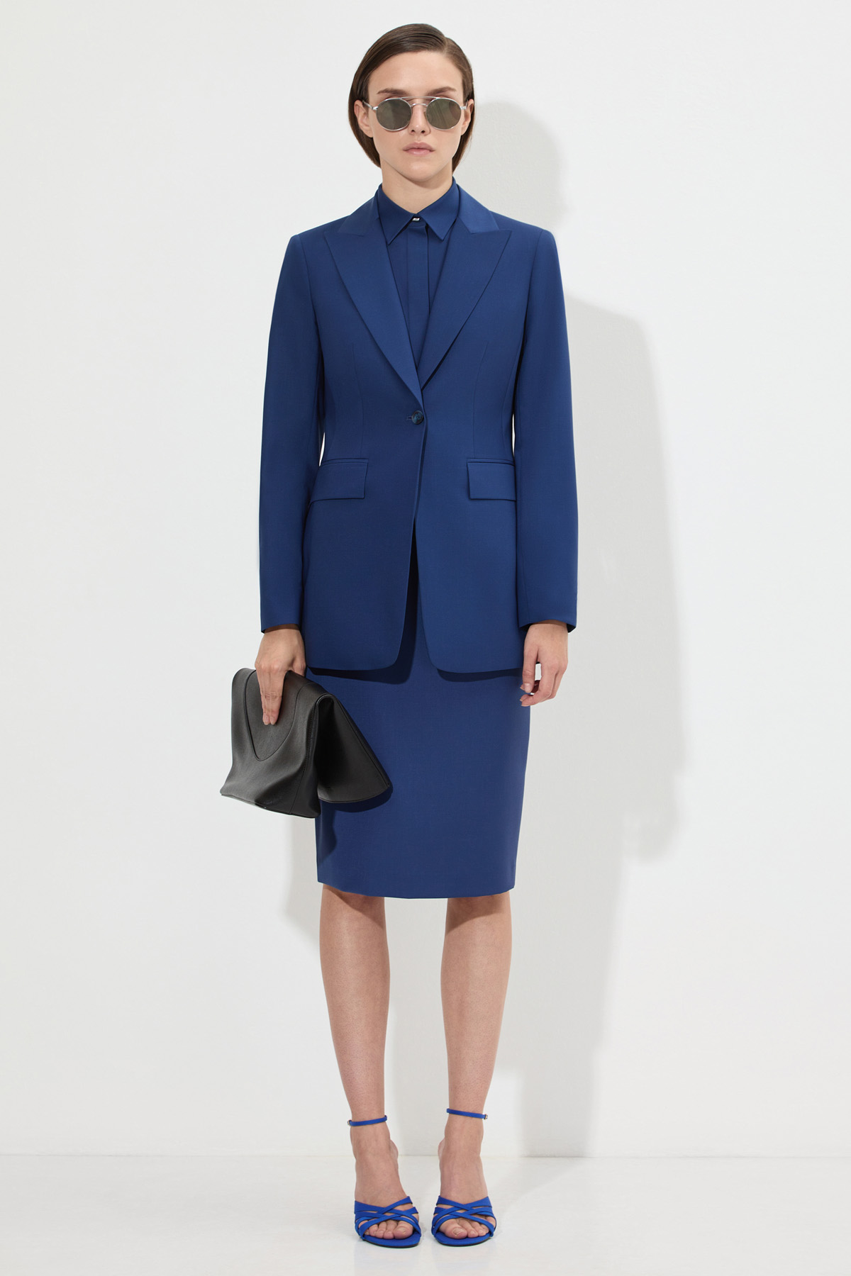 Skirt female ЮБКА VASSA&Co Синий
