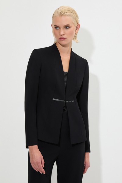 Жакет приталенного кроя VASSA&Co, пол женский, цвет черный