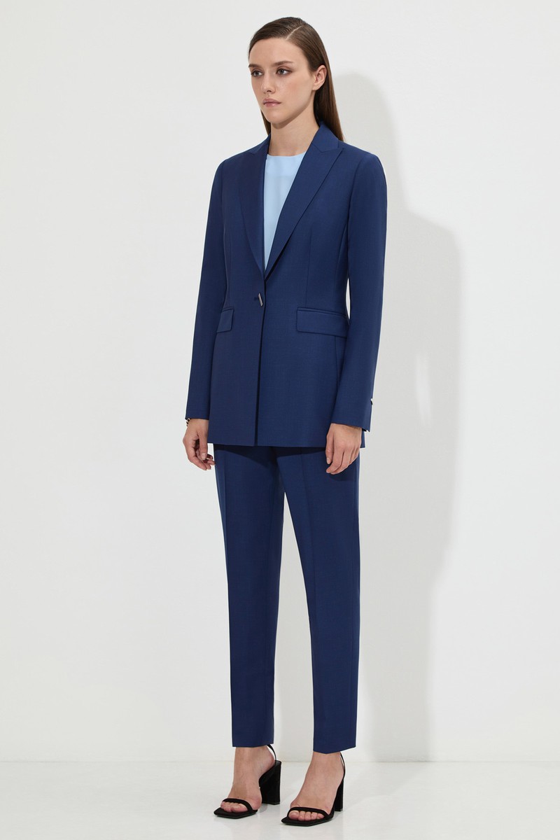 Брюки VASSA&Co, пол женский, цвет синий