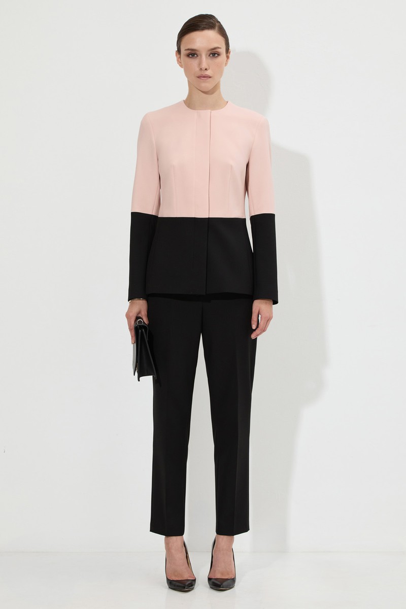 Приталенный жакет VASSA&Co, пол женский, цвет бежевый