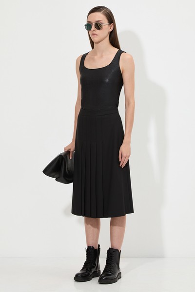 Юбка А-силуэта VASSA&Co, пол женский, цвет черный